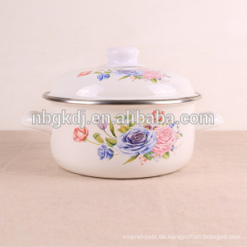 2015 blume druck gute qualität kochen ware emaille strait topf 2015 blume druck gute qualität kochen waren emaille strait topf